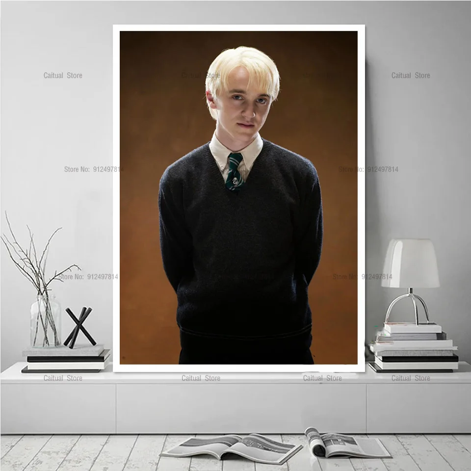 Poster Prints Gift Draco Poster Malfoy Movie Star Actor Portrait Canvas Painting Wall Picture Bedroom Art Home Living Room Decor