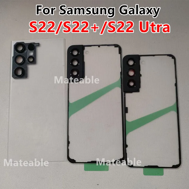 S908 S906 G998 G996 Transparent Battery Back Cover For Samsung Galaxy S22 Ultra S 22 S21 Plus Rear Housing Repair Door Case