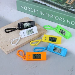 Mini Electronic Triangle Digital Watch Time Display Gift For Men And Women Student Exam Clock Hanging Keychain