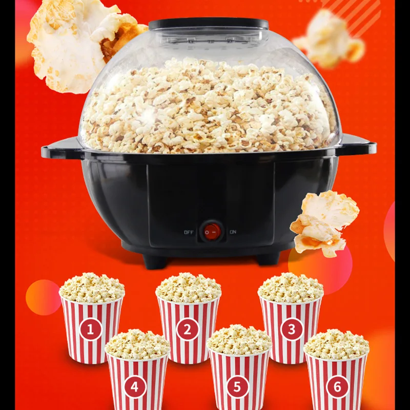 

110V/220V household portable full-automatic sugar corn ball mini popcorn machine for rapid production pipoqueira eletrica