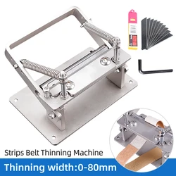 Manual Leather Peeler Stainless DIY Leather Strips Belt Manual Cowhide Leather Splitter Machine Cutting Peeler Roller Tool