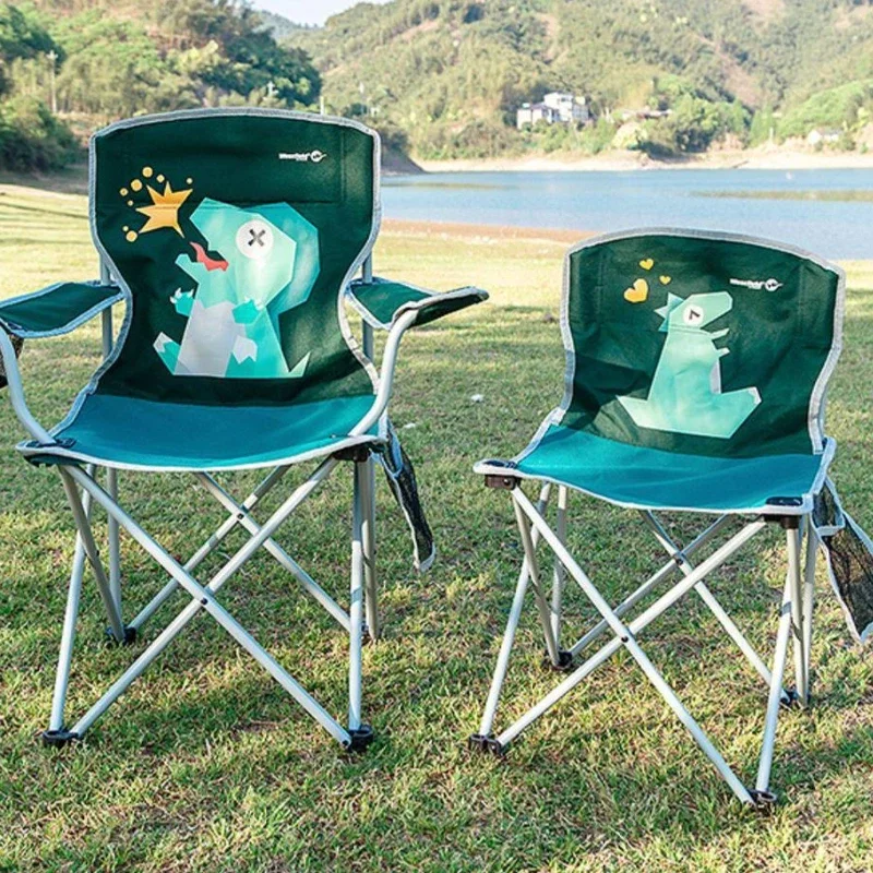 Lightweight Folding Moon Chair for Kids, Portable Picnic Chair, Anti-Corrosion Backrest Chair for Outdoor Adventures