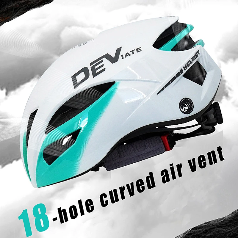 Casco de Ciclismo DEVIATE para Hombre y Mujer, Casco Ultraligero de Seguridad para Bicicleta de Montaña y Carretera, Casco de Ciclismo