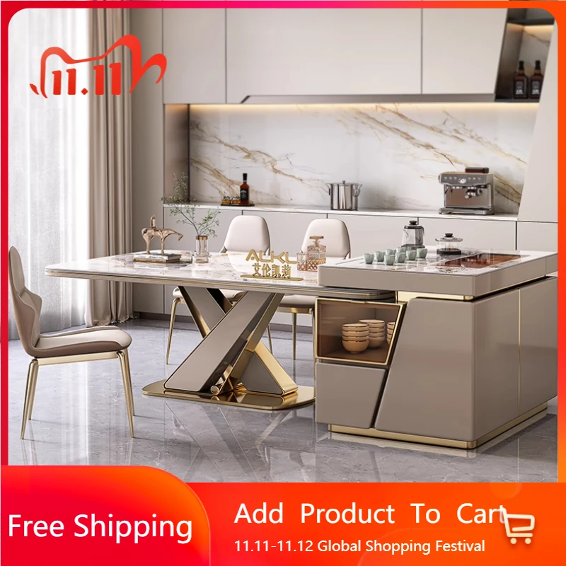 

Replica Italian Luxury Dining Tables Party Event Kitchen Design Dining Tables Modern Unique Mid Century Muebles Unique Furniture