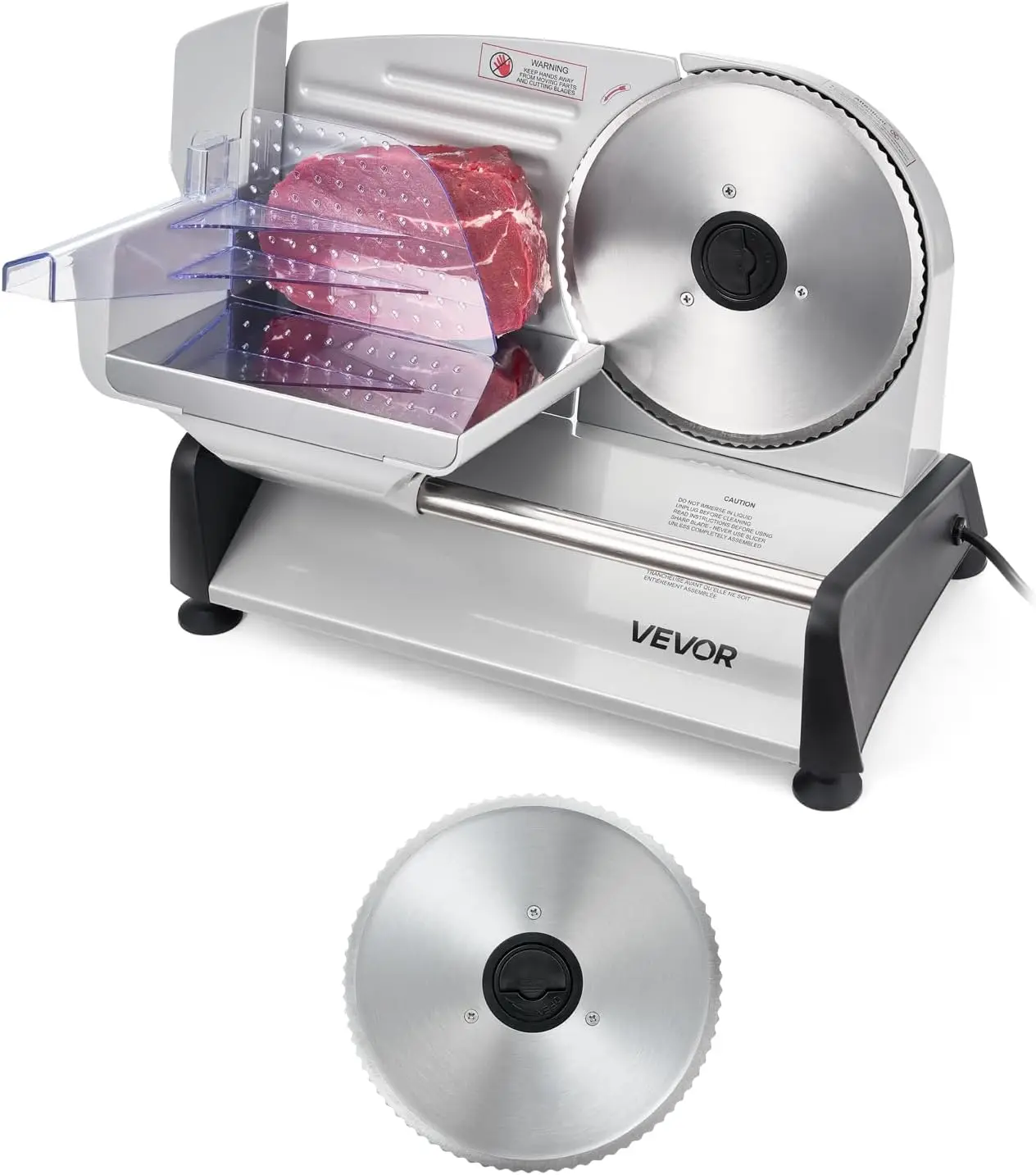 

7.5 Inch Electric Meat Slicer with Adjustable Thickness, 200W Motor, ETL Certified for Home Use
