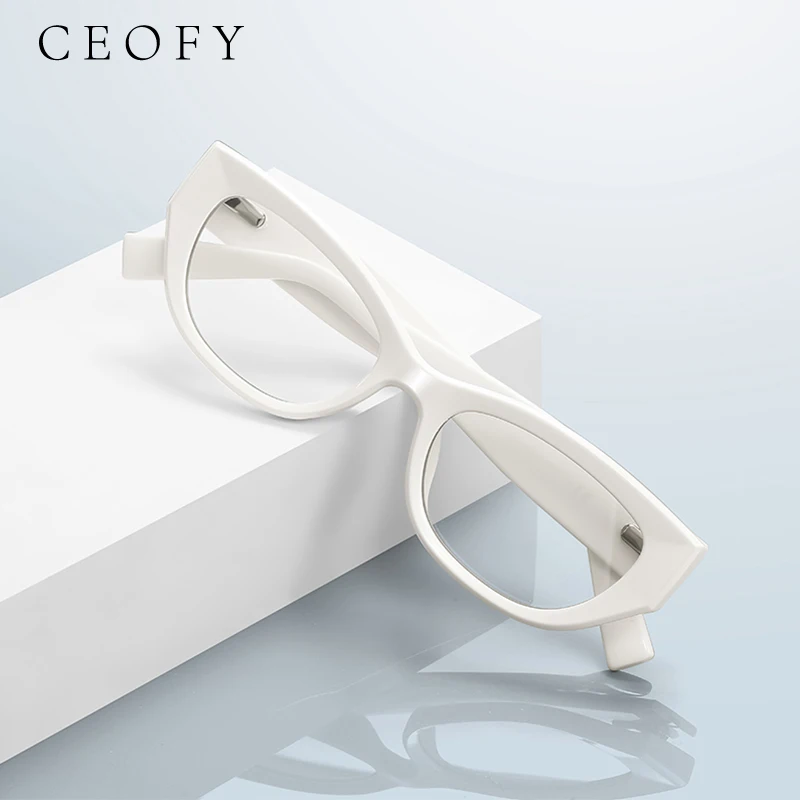 Ceofy Women Fashion Myopia Eyeglasses Frame Brand Design Optical Vintage Prescription Glasses Frame Hot Sell