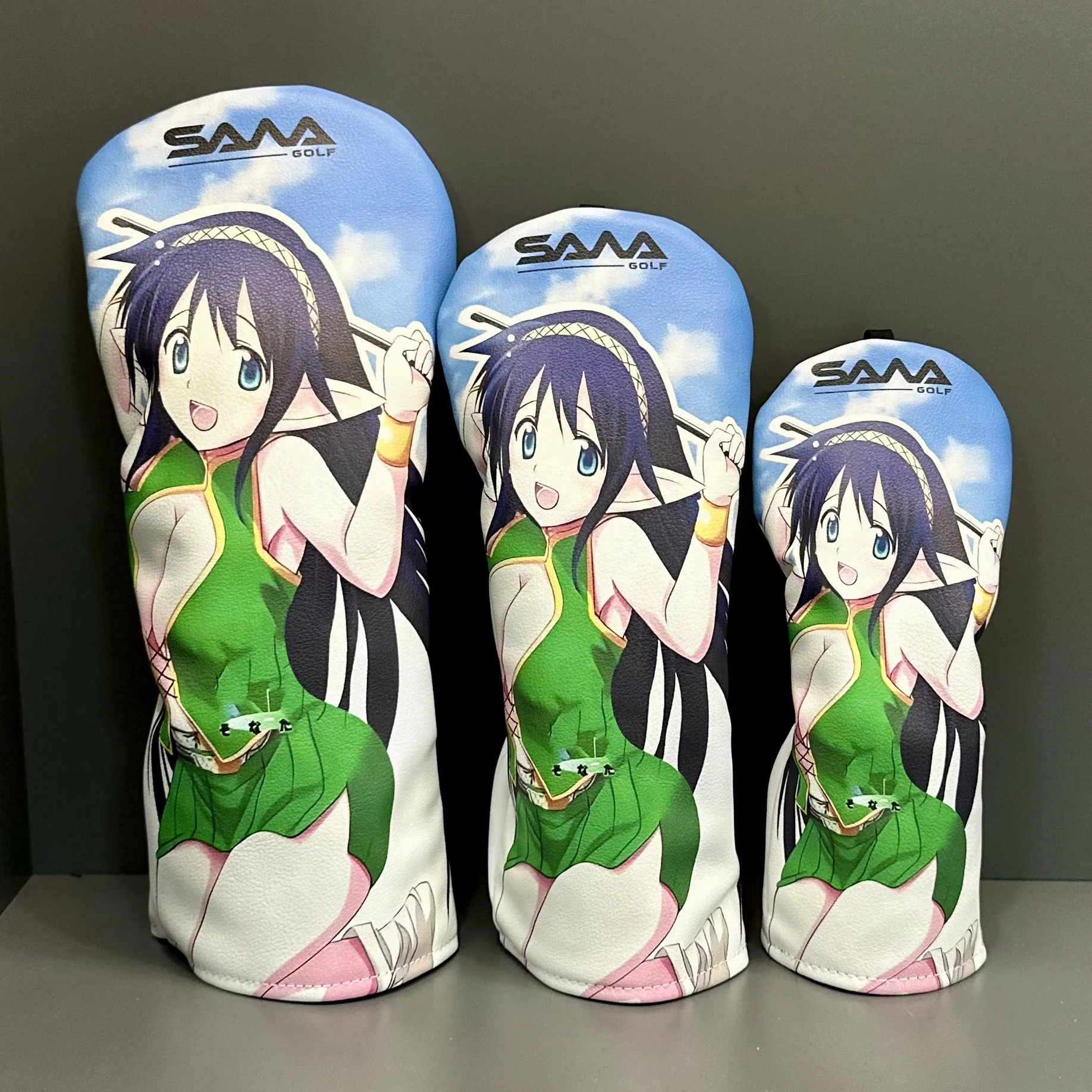 

sawa golf club cover cartoon beauty pattern club cover wooden club cap cover fairway wood club cover iron wood club c