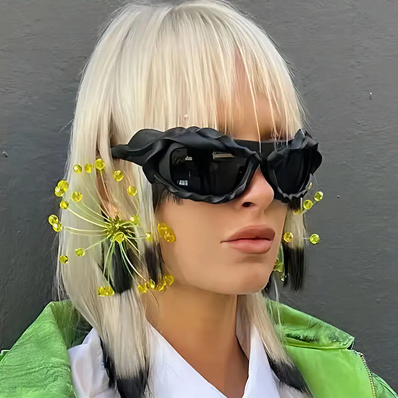 Moda nuove donne Y2K occhiali da sole donna tecnologia futura occhiali da sole uomo Outdoor protezione UV occhiali UV400 Oculos De Sol