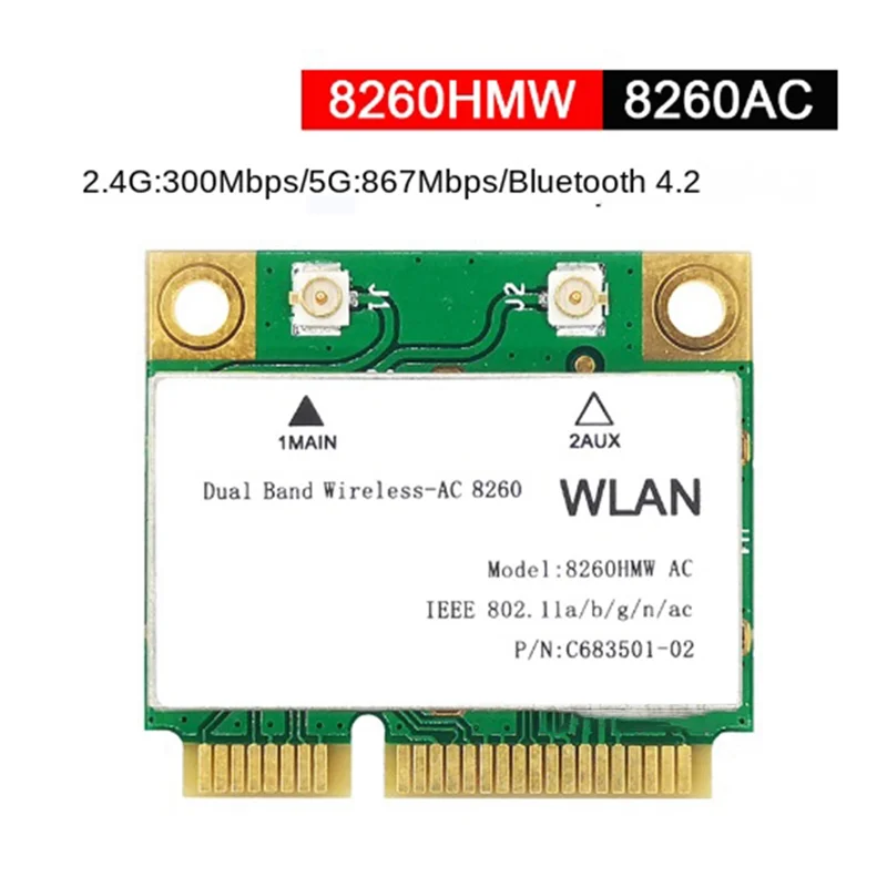 1200m wifi sem fio lan banda dupla 2.4g 5ghz bluetooth 4.2 gigabit adaptador lan sem fio para win7 win8 win10 linux 7265hmw a002