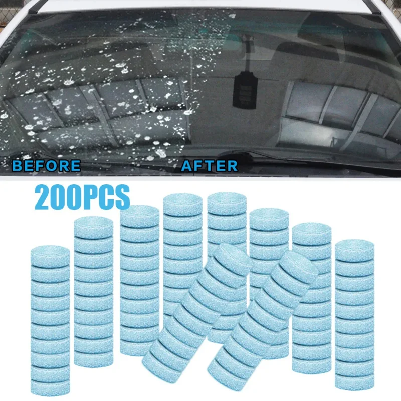 5/10/20/40/100Pcs Solid Cleaner Car Windscreen Wiper Effervescent Tablets Glass Toilet Cleaning Car Accessories
