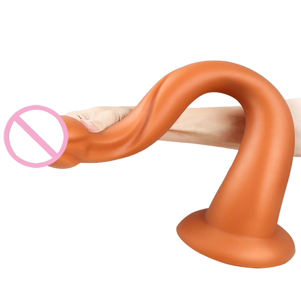 Liquid Silicone Anal Plug Long Butt Plug Big Dildos Stimulate Anus and Vagina Soft Anal Dilator Penis Sex Toys Dick Sex Products