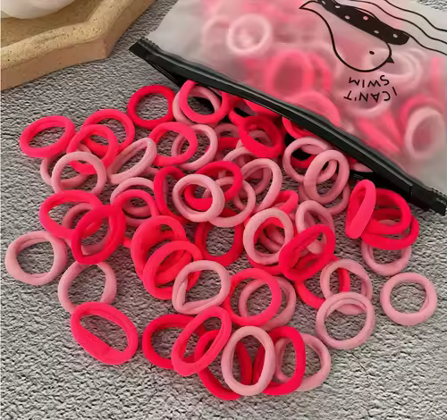 50/100Pcs Hair Bands for Children Colorful Nylon Scrunchie Hair Ties Rubber Band Kids Elastic Hair Leagues Girl Hair Accessories - Image 10