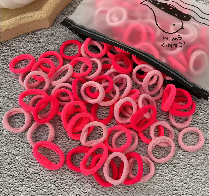 50/100Pcs Hair Bands for Children Colorful Nylon Scrunchie Hair Ties Rubber Band Kids Elastic Hair Leagues Girl Hair Accessories - Image 10