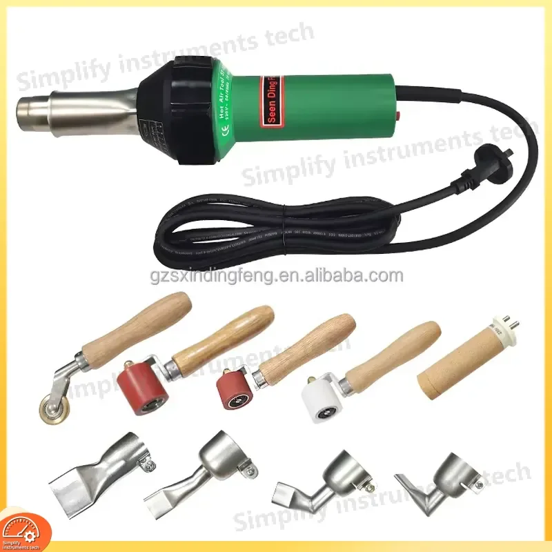 1600W Hot Air Plastic Welder 230V PVC Welding Gun High Temperature Heat Gun for Vinyl Flooring Tarp Repair Tool Kit