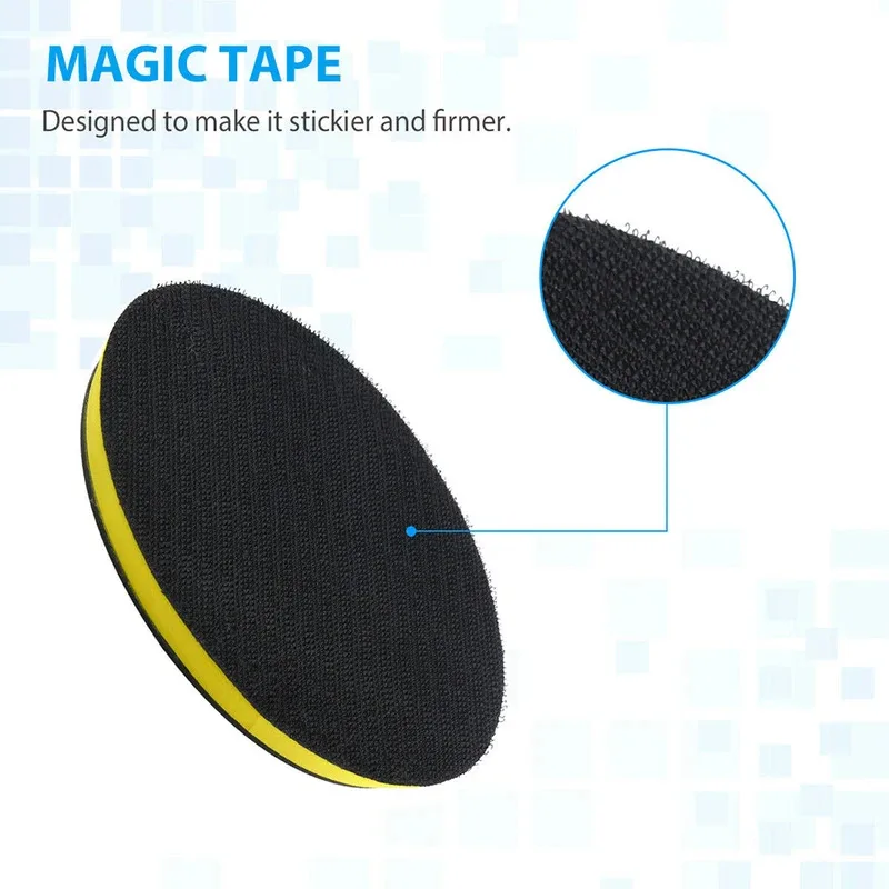 22 Pcs 3-inch Waxing Polishing Sponge Pad Kit Bendable Reusable For M10 Polisher Bits