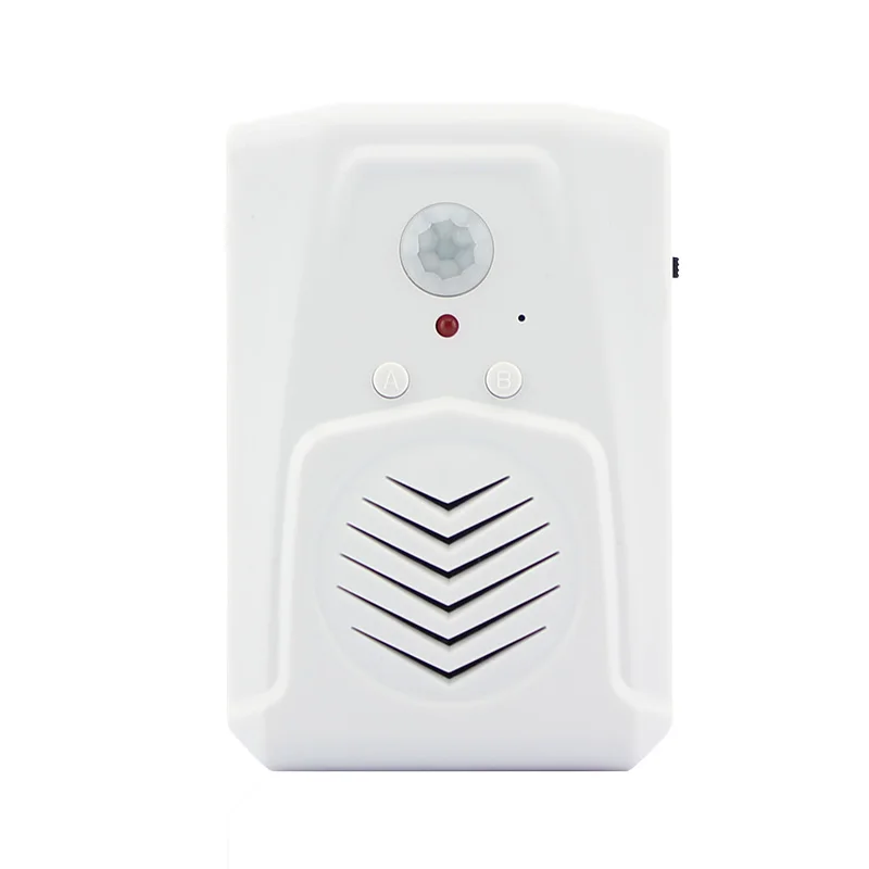 MP3 Downloadable Wireless PIR Motion Sensor Activated Player Infrared Doorbell Shop Store Welcome Voice Reminder with USB Cable
