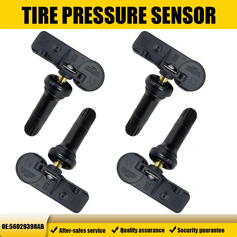 1/4PCS Reifendrucküberwachungssensor TPMS 56029398AB für Dodge Grand Caravan Durango Jeep kompatibel mit 56029398AA 433MHz