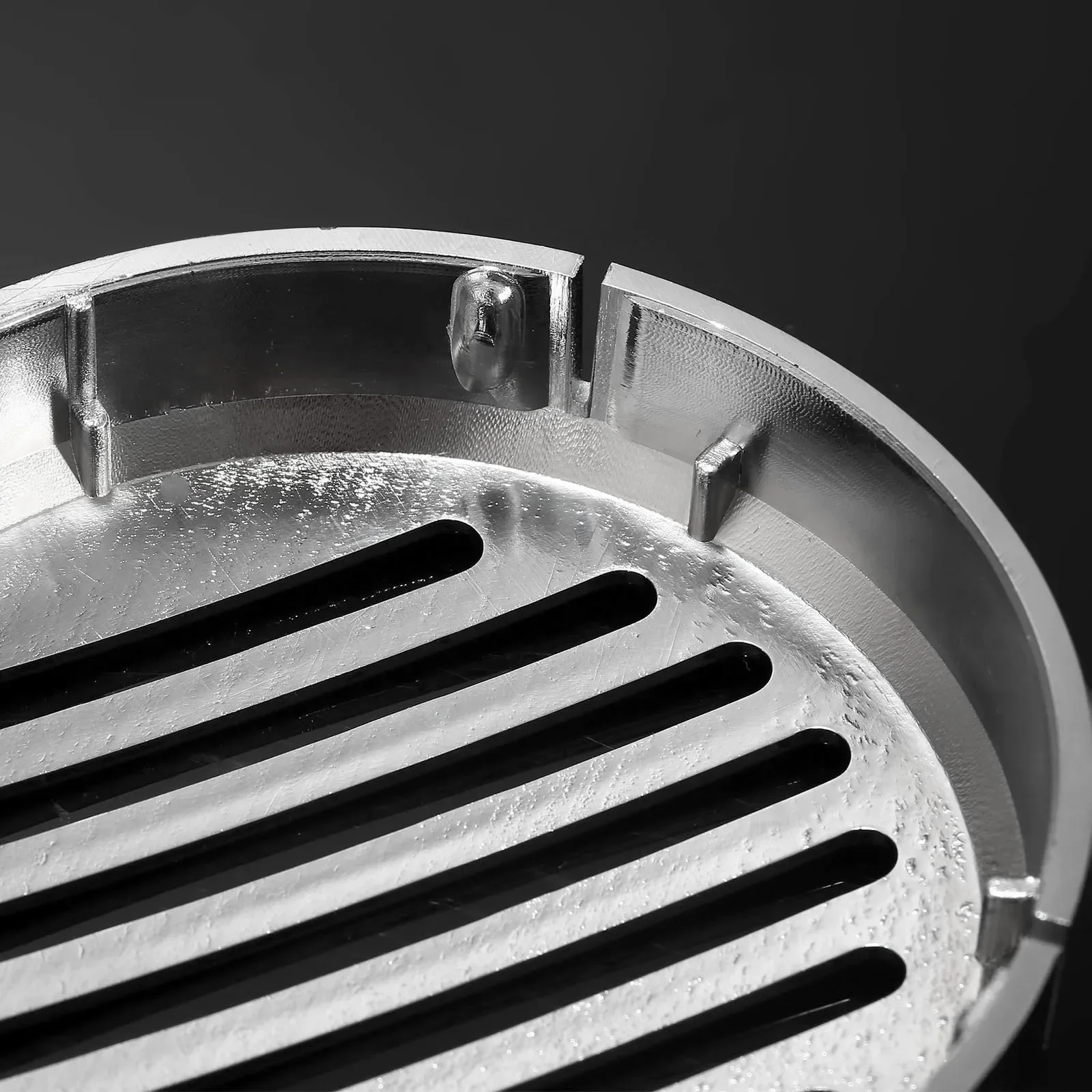 دراجة نارية 3.5 مللي متر القرن كروم مستديرة مشقوق مصبغة آلة تنبيه السيارة غطاء صالح لهوندا الظل VT1100/750/600 VTX1300C1800C VT VF750