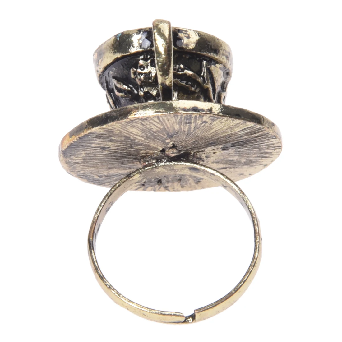 Metal Retro Coffee Tea Cup Finger Ring Adjustable