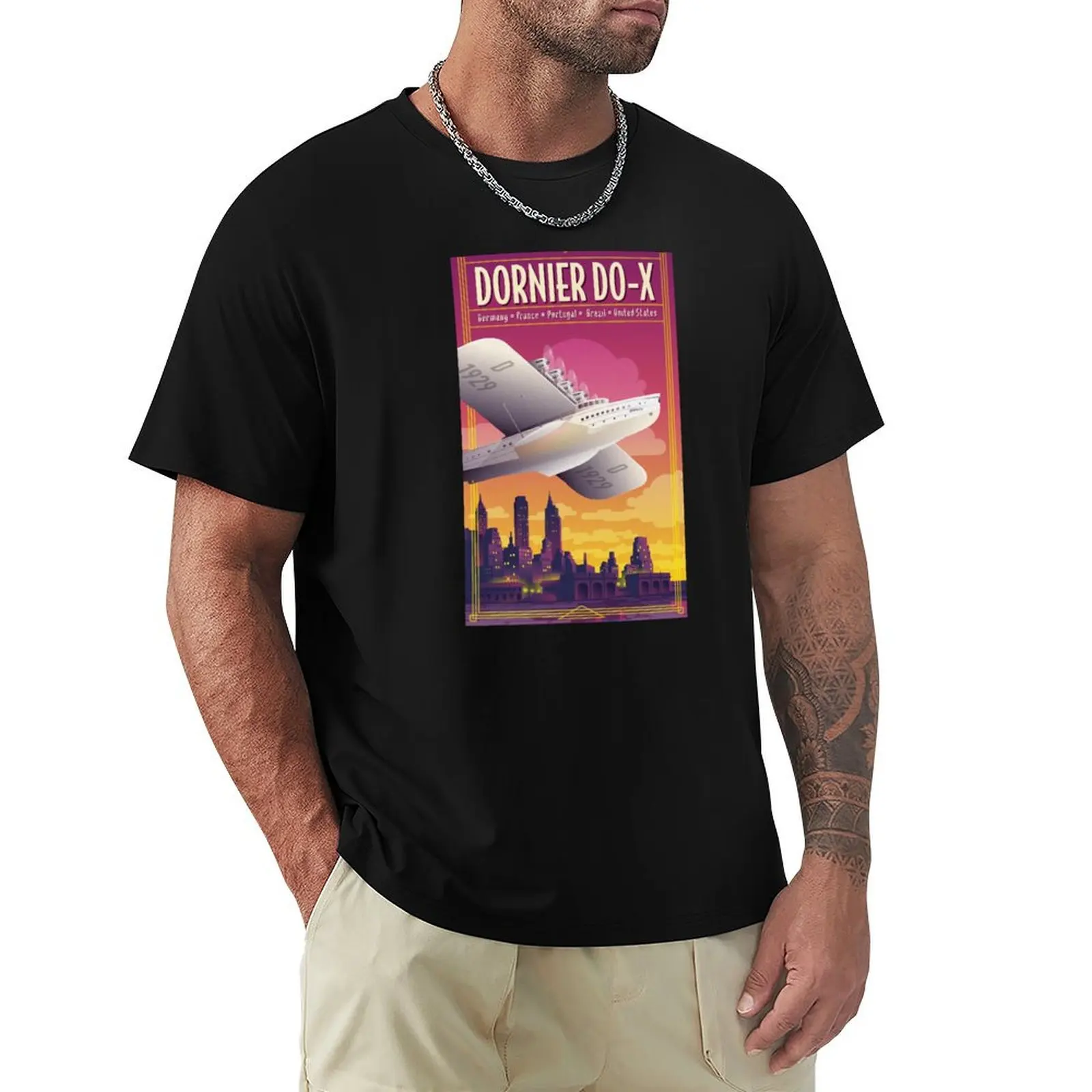 

Dornier Do-X travel poster T-Shirt funny shirt cotton funny meme t-shirts men clothes