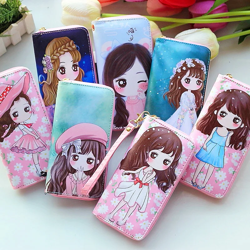 Cartoon Cute Storage wallet Lady Girl Mobile Phone Bag Zero Wallet Women Portfel Cartera Mujer Portefeuille Femme Billetera