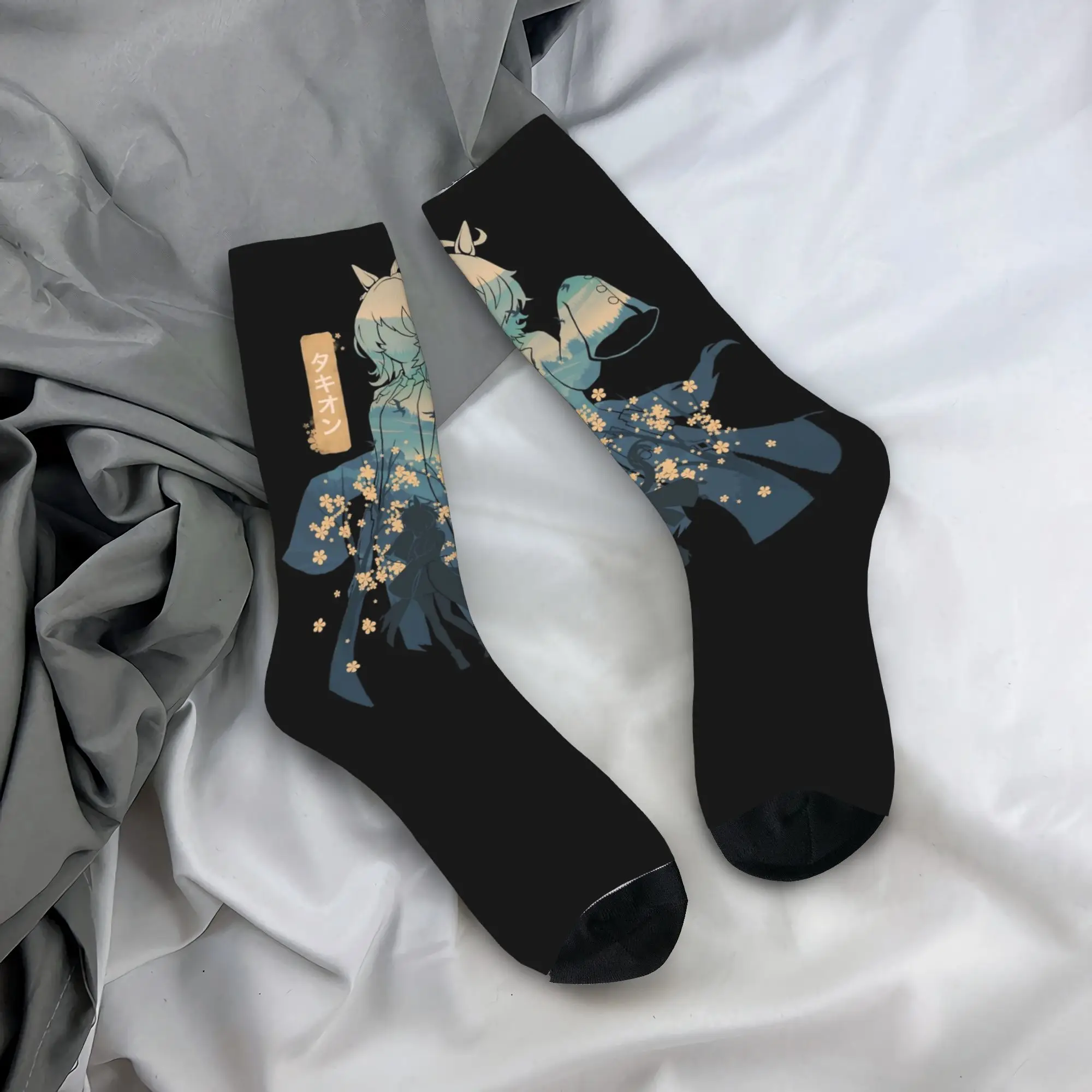 

Agnes Tachyon Uma Musume Anime Socks Men's Women's Polyester Socks Novelty Spring Summer Autumn Winter Middle Tube Socks Gift