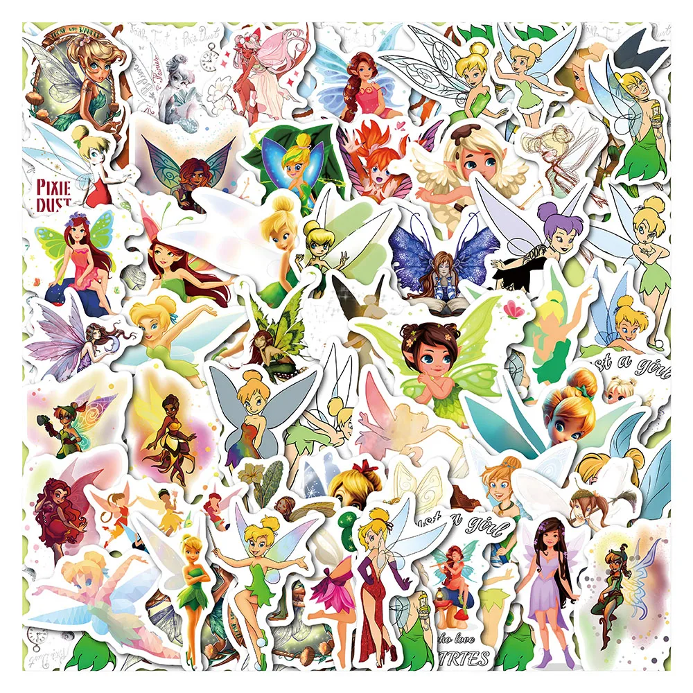 

55pcs A Fairy Waterproof Doodle Sticker Motorcycles Stickers, for Car Laptop Phone Case Luggage Water Bottle Cup
