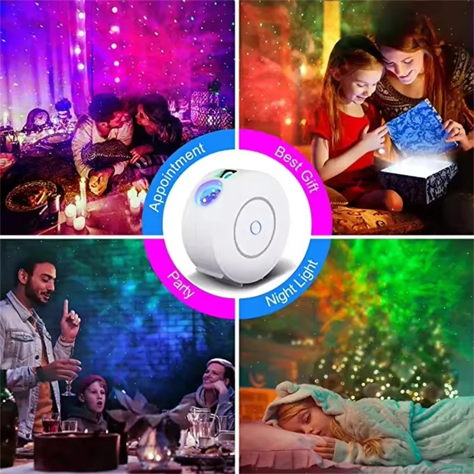 High-definition Starry Sky Projector Intelligent Voice Control System APP Adjustment Projector Home Christmas Halloween Gifts