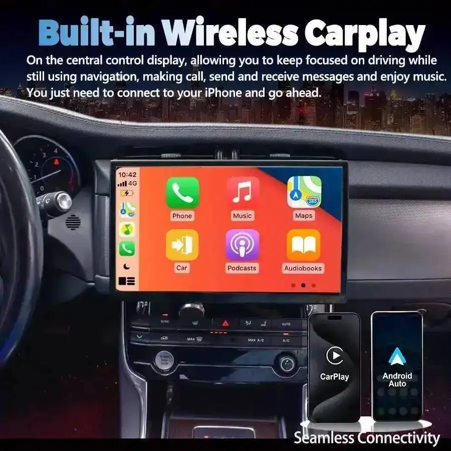 Yes Navigation Car Radio Screen Or Ac Screen For Jaguar XE XEL F-PACE XF XFL 2016-2019 GPS BT Tape Recorder Multimedia Carplay