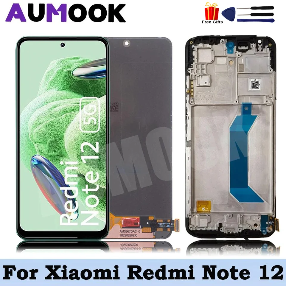 Xiaomi Redmi Note 12 5G用 22111317 G LCD ディスプレイタッチ