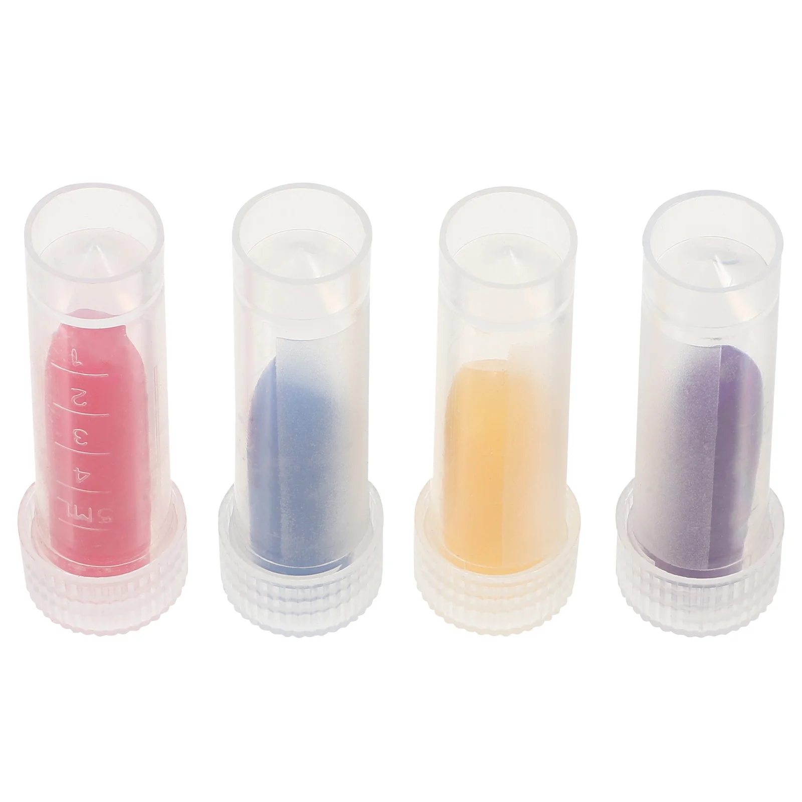 

4pcs Lipstick Shaped Glue Clay For Diy Craft Replacement Kit Drilling Mud Diy Drawing Accessories