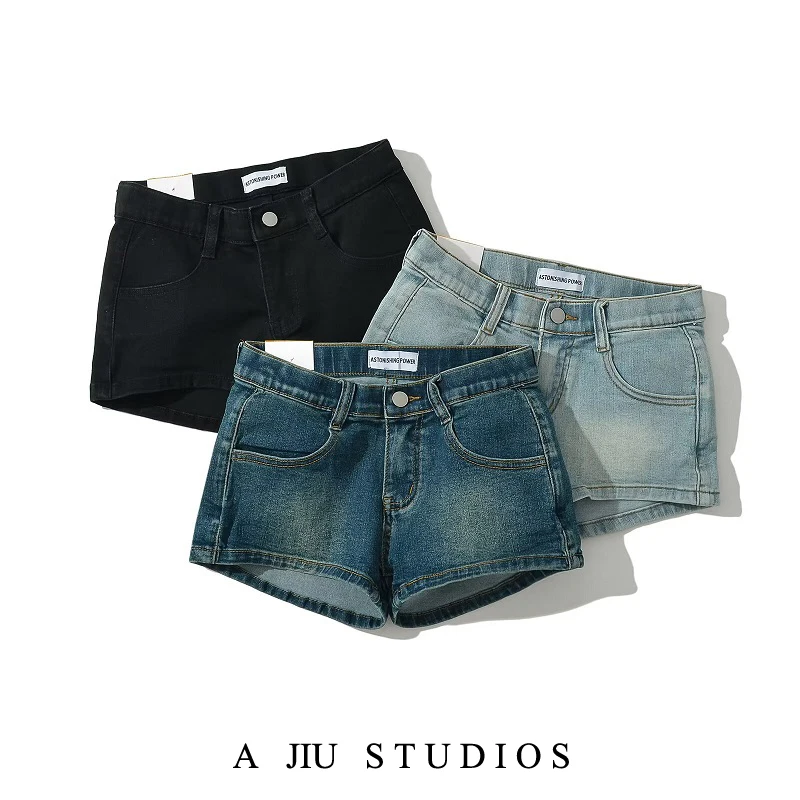 

Low Waist Slim Fit Distred Wa Denim orts Summer Faion Sexy Trendy Women's Straight Leg Jeans ort Pants Hot Leggings