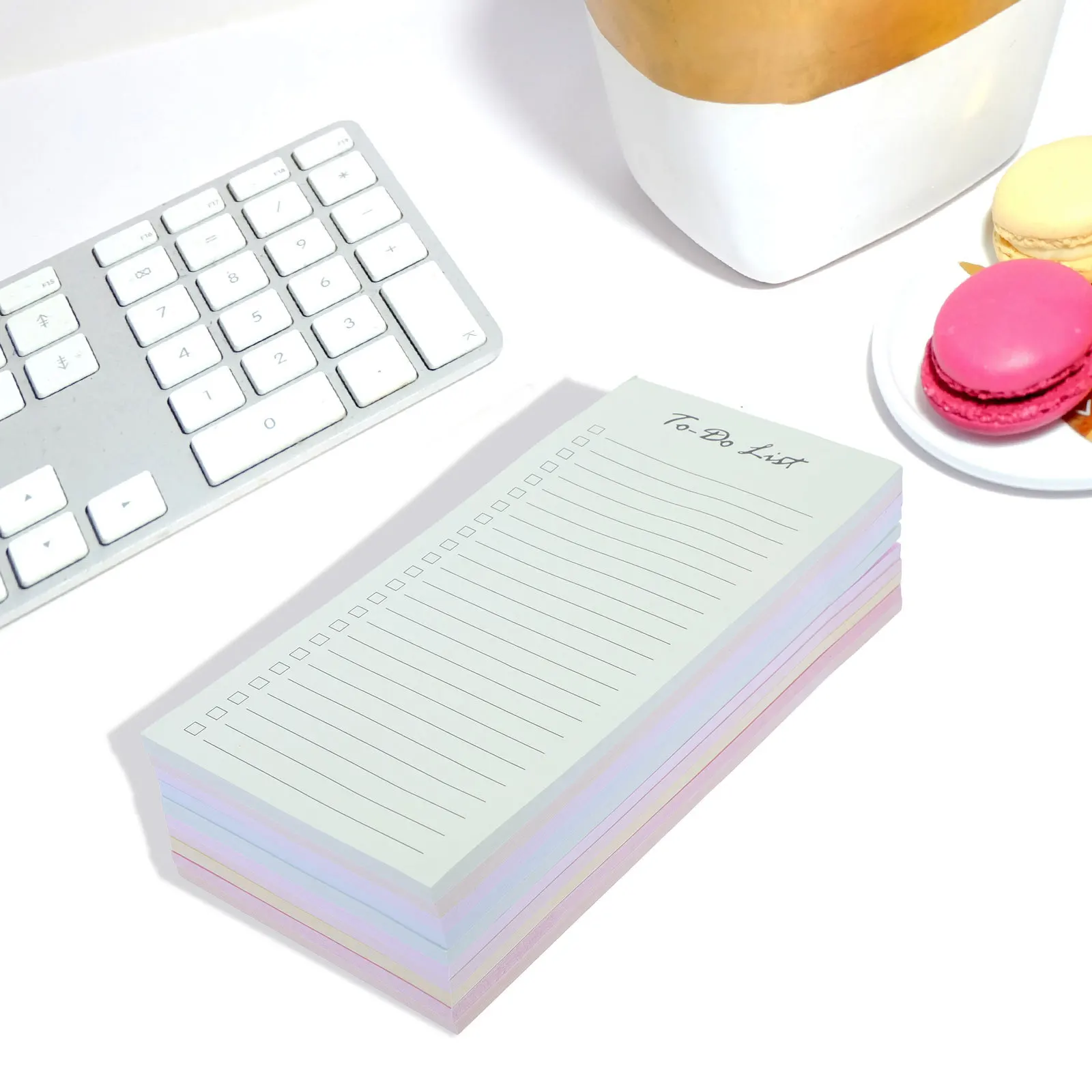 

10Pcs Macaron 50 Pages Reusable Colorful Adhesive Reminder Pads for to Do List Planner School Office Notebook