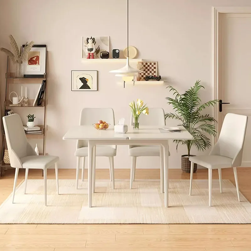 Nordic Modern Dining Table Extension Mechanism Rectangle Italy Wooden Dining Table Chaire Living Mesa Comedor Home Furniture