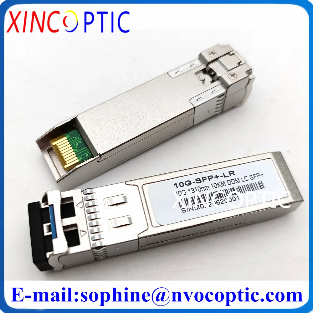 2Pcs Ciena XCVR-S10V31 Mellanox MFM1T02A-LR Compatible SFP-10G-LR 10G 1310nm 10km DDM Dual LC 10GBASE-LR SFP+ Transceiver Module