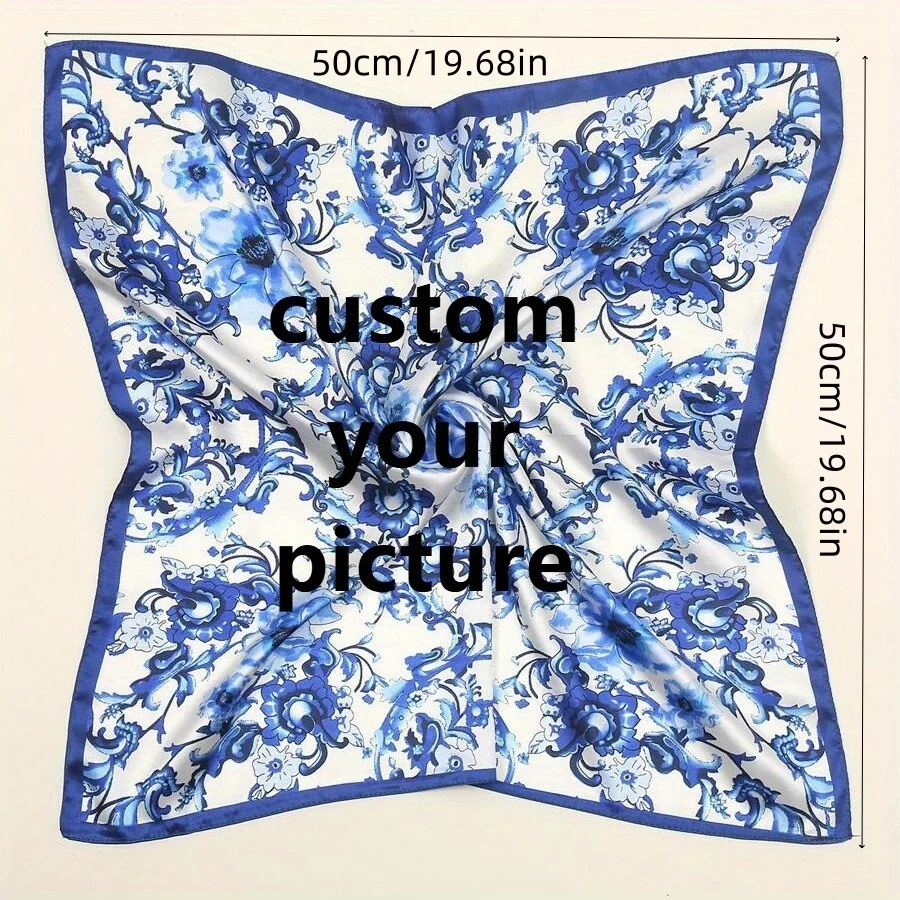 Customized silk scarves, personalized ladies scarves, luxurious photos, patterns, birthday gifts, Halloween gifts, Christmas gif