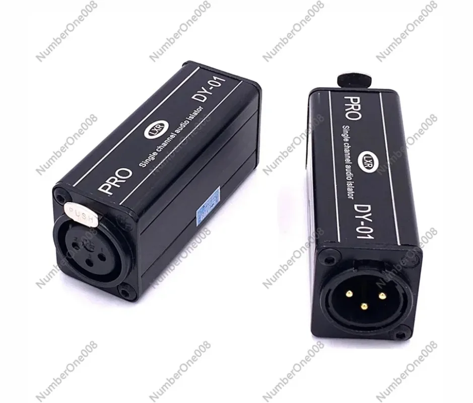 

Professional Audio Ground Loop Isolator, Microphone Noise Filter Eliminator for XLR Connection, Mini Single Channel DY-01