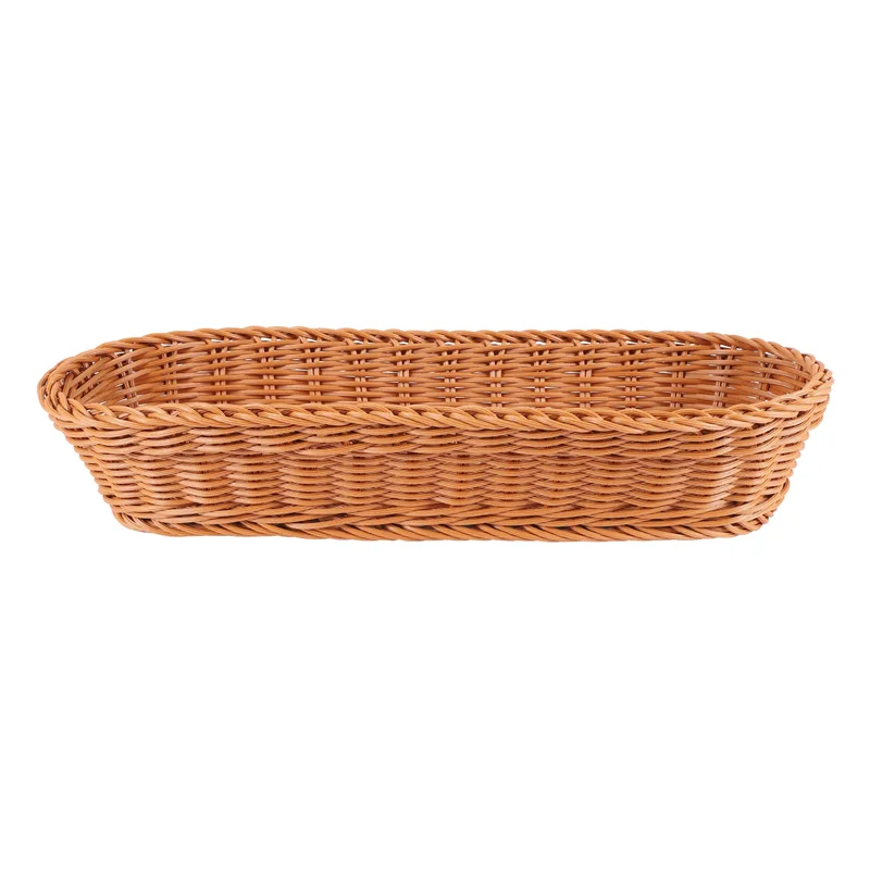 

Oval Wicker Woven Basket Bread Basket Serving Basket, 14Inch Storage Basket For Food Fruit Cosmetic Storage Tabletop And Bathroo