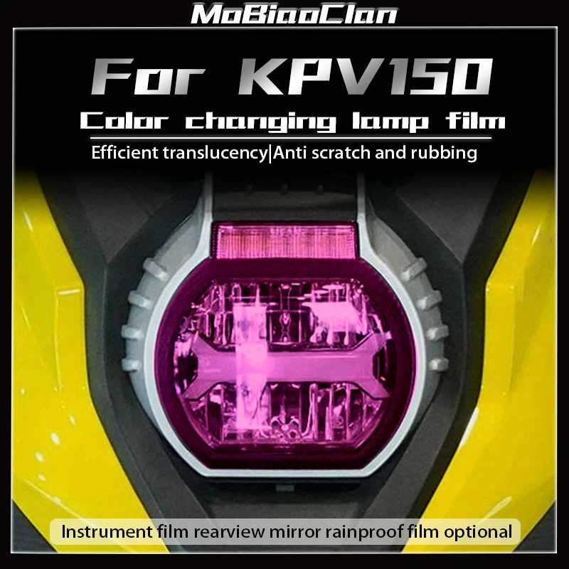 

For LIFAN KPV150 Modification Instrument Film Headlamp Smoked Black Tail Lamp Protection Film Sticker Waterproof Accessories