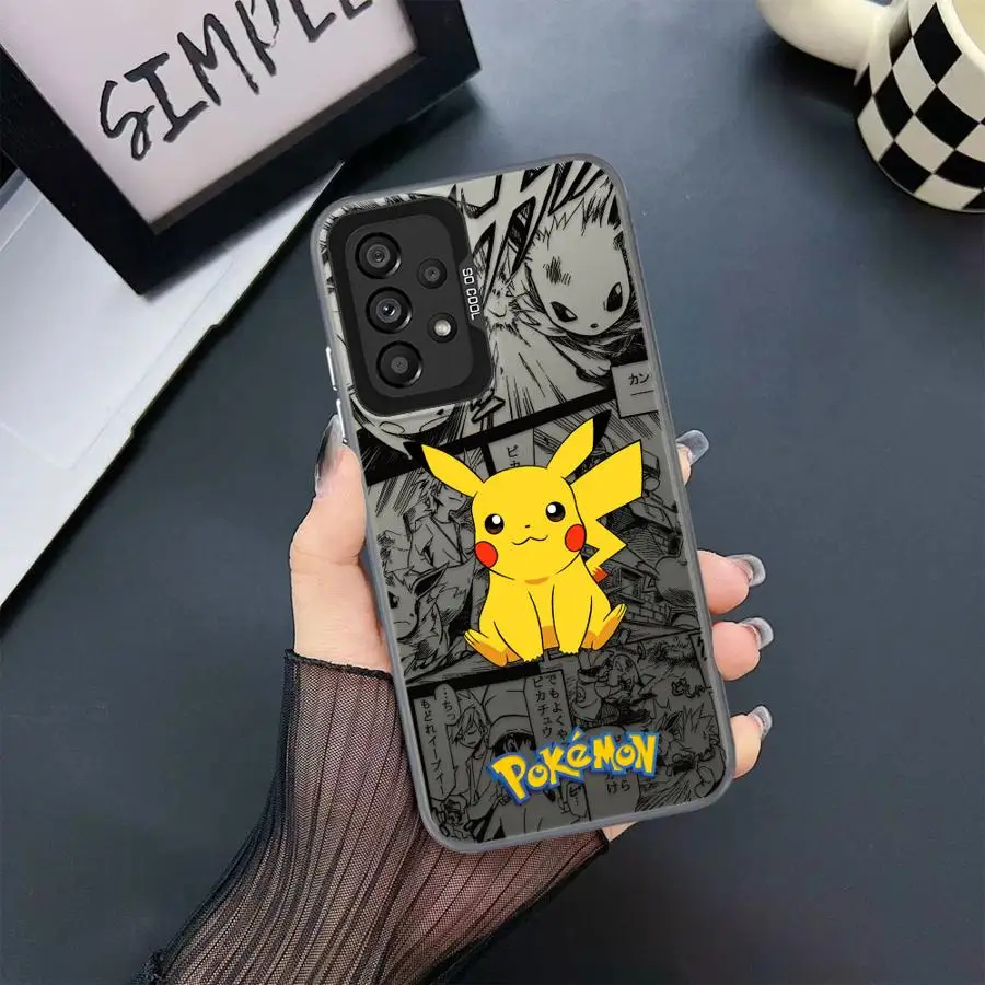 อะนิเมะร้อน Pokemon สําหรับ Samsung Galaxy A56 A55 5G A52 A54 A53 A36 A35 A26 A25 A24 A16 A15 A14 A34 A33 A32 ฝาครอบโทรศัพท์