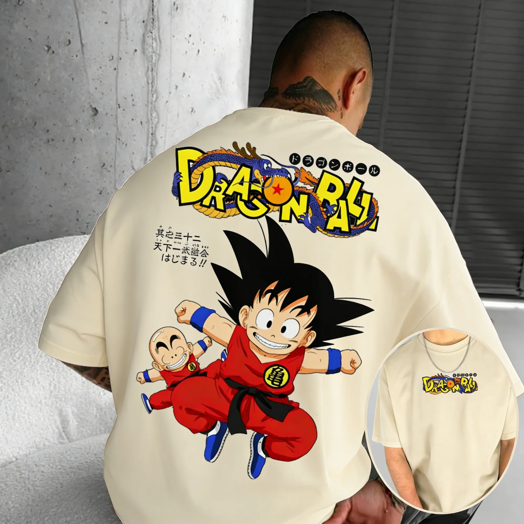 Camiseta de algodón Dragon Ball Anime 2026, nueva camiseta de verano para hombre y mujer, estilo urbano, holgada, informal, de manga corta, talla grande