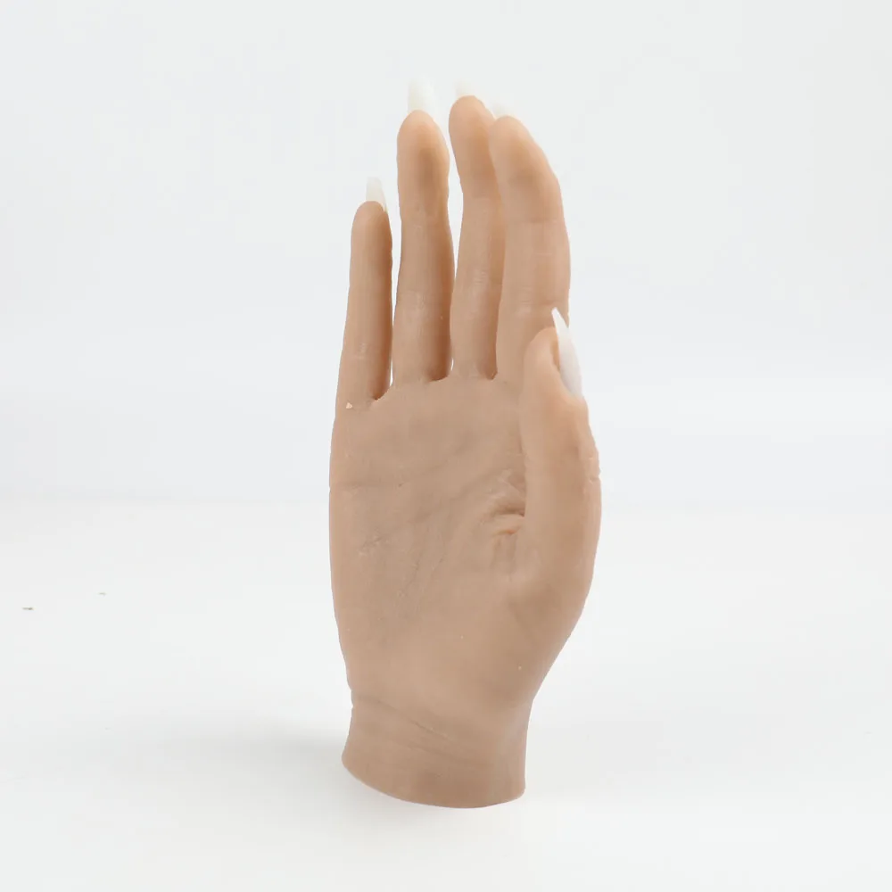 New Design Nail Art Practice Hand Fake Nail Tips Finger Practice Display Tools Nail Art Tools