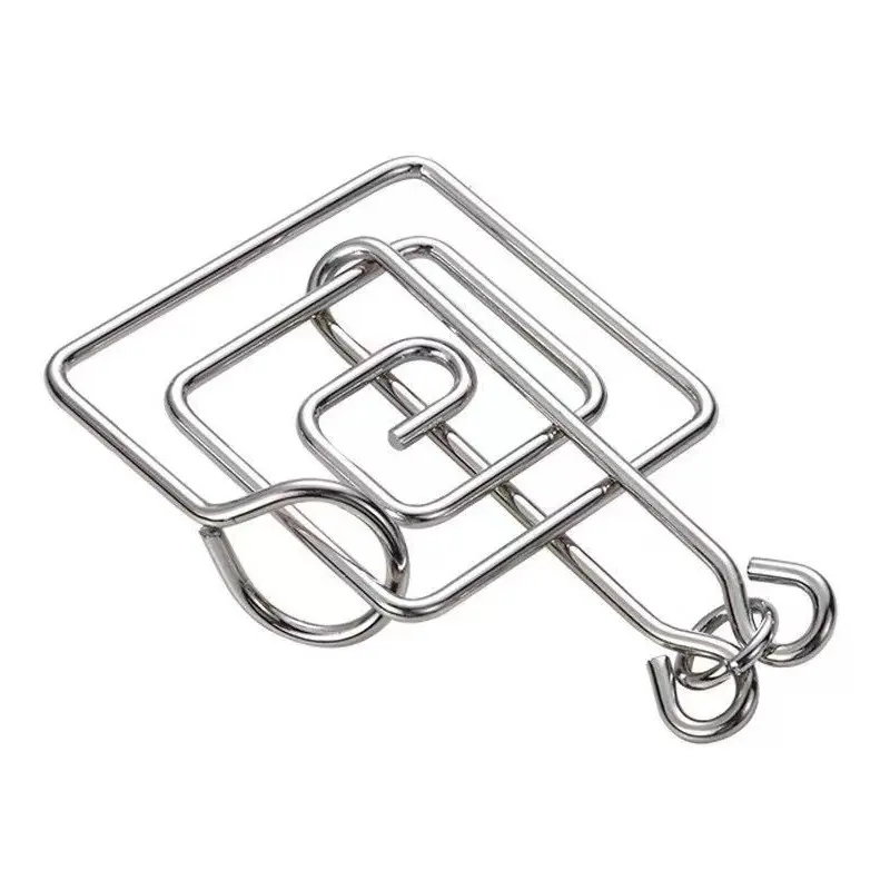 Metal Puzzle Mind Brain Teaser Magic Wire Rings Puzzles Game Great Educational Toys For Kids and Adults IQ Challenge Fun Gifts - Image 4