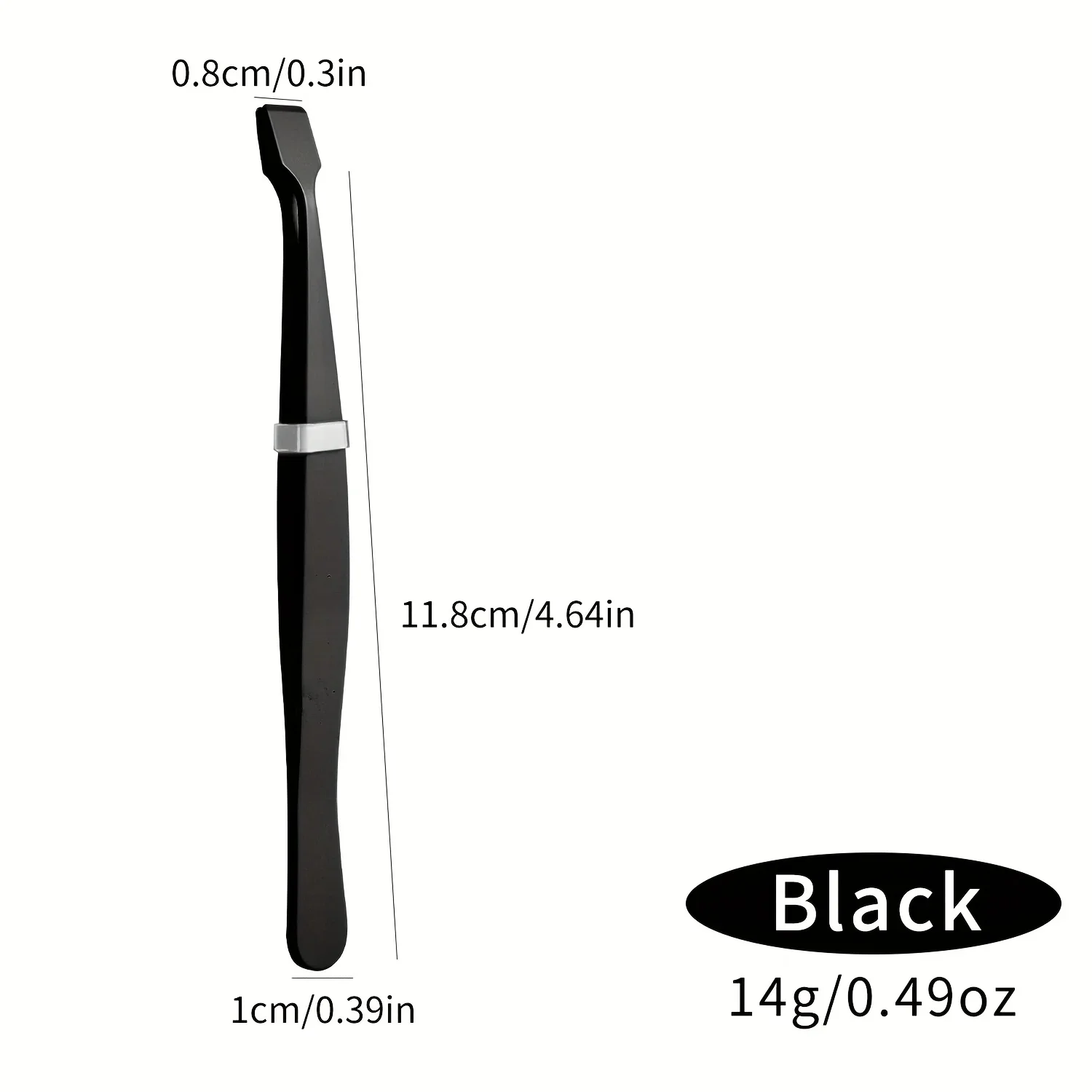 ملاقط رموش عالية الدقة لتحت العين والذقن، تصميم مسطح ونحيف، أداة تطعيم مريحة #6