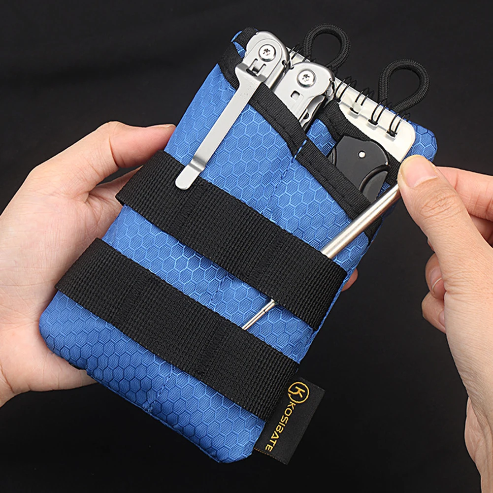 Portable Mini EDC Pouch Sundries Bag Oxford Lightweight Small Tool Storage EDC Pouch Foldable Wear Resistant Outdoor Accessories