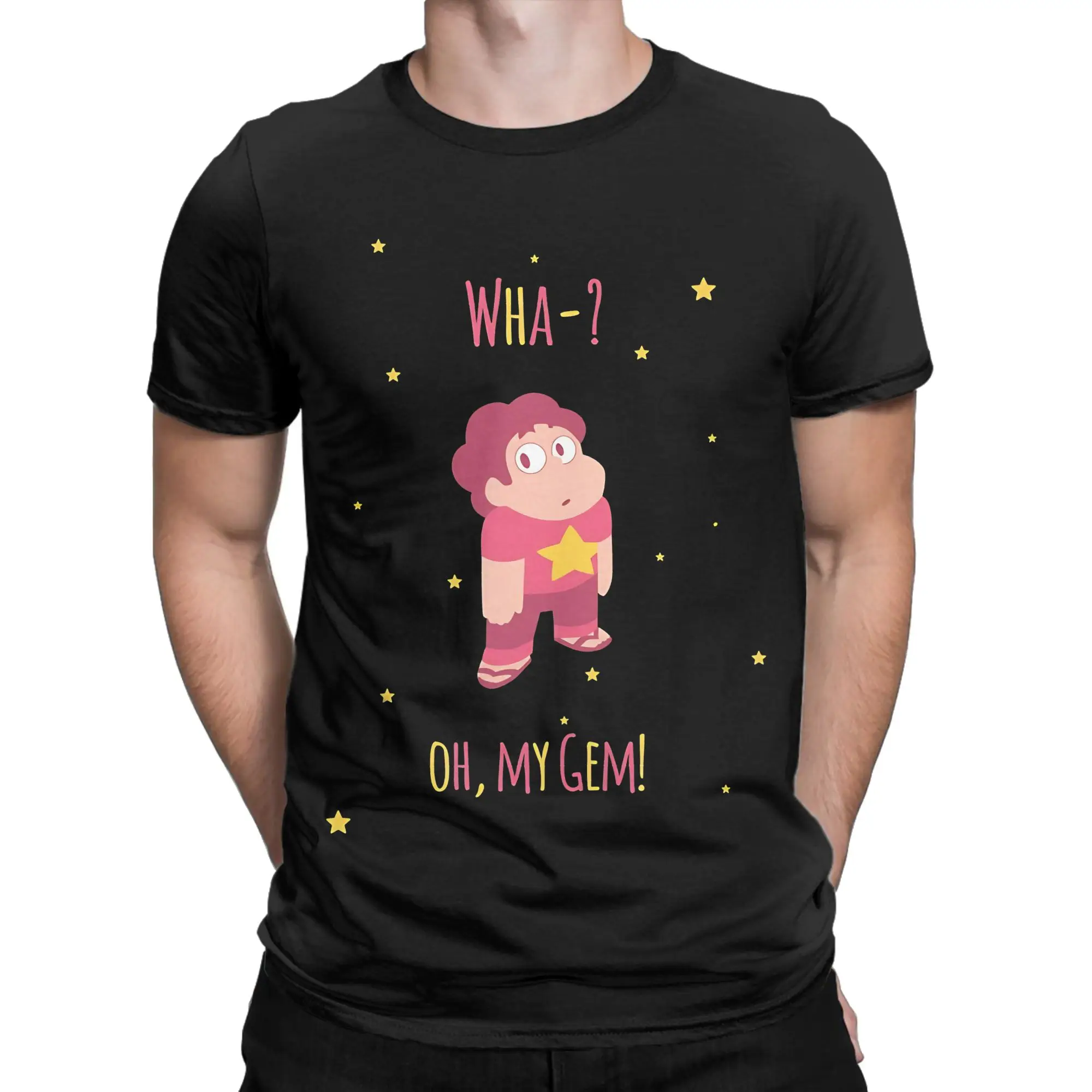 Steven Universe Oh My Gem Oversized Funny 100% Cotton T-Shirt Steven Universe Tees Tops For Men