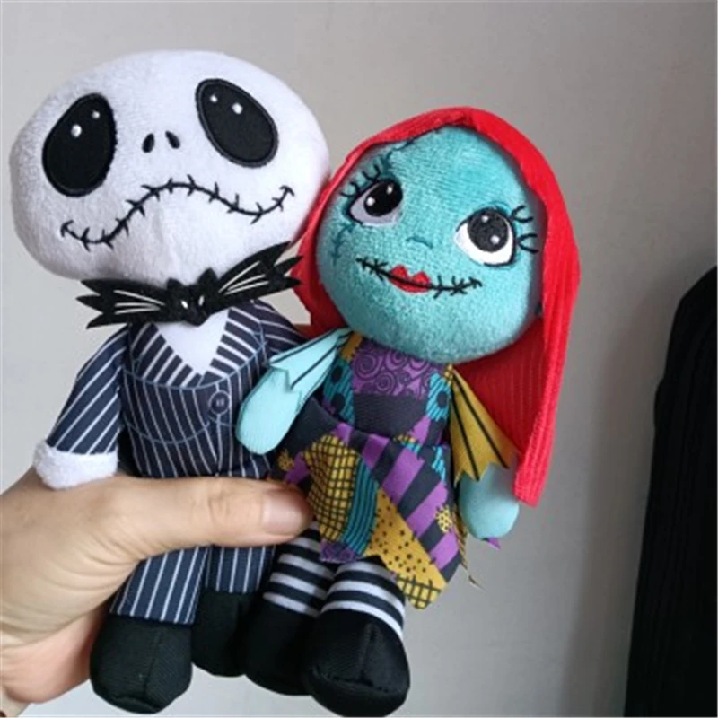 2 pezzi Disney Tim Burton Nightmare Before Christmas Sally Jack Skellington peluche Sally Jack bambole di peluche Halloween