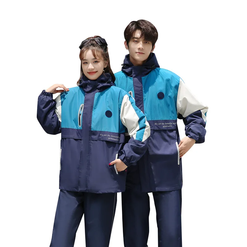 C069 Three-in-one Coat with Detachable Jacket for Middle School Students Class Uniforms