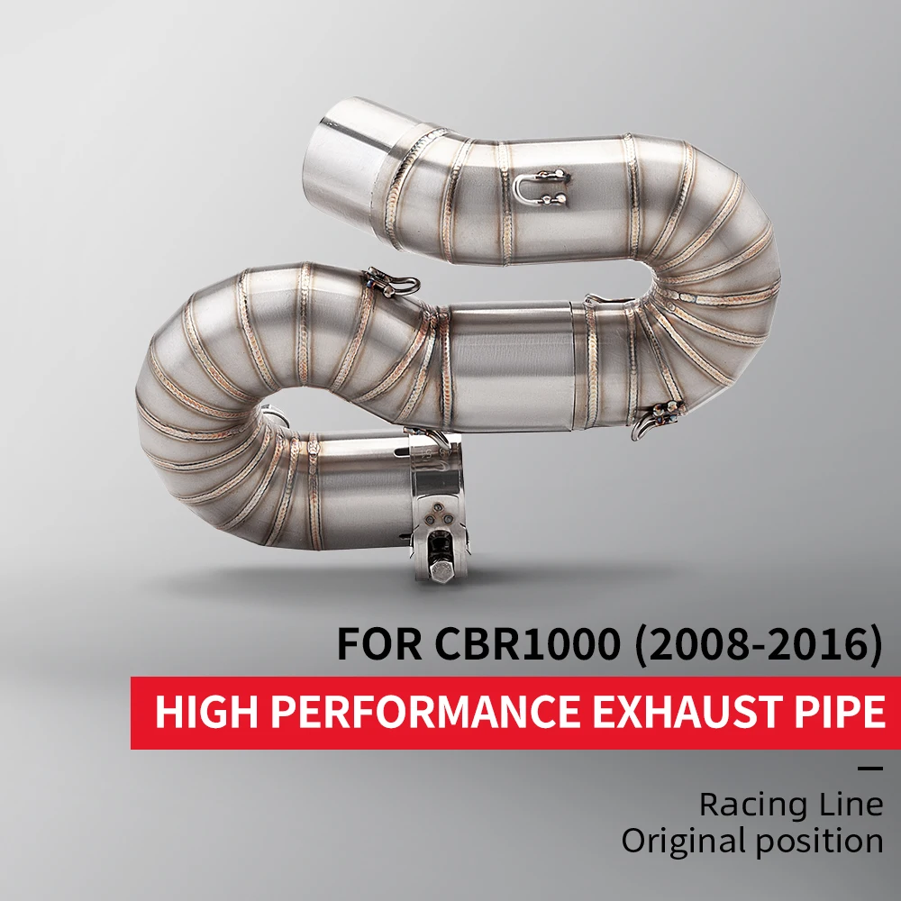 

Motorcycle Exhaust Muffler Titanium Alloy Middle Rod Tube for Honda CBR1000 CBR 1000RR Exhaust Pipe 2008 - 2016