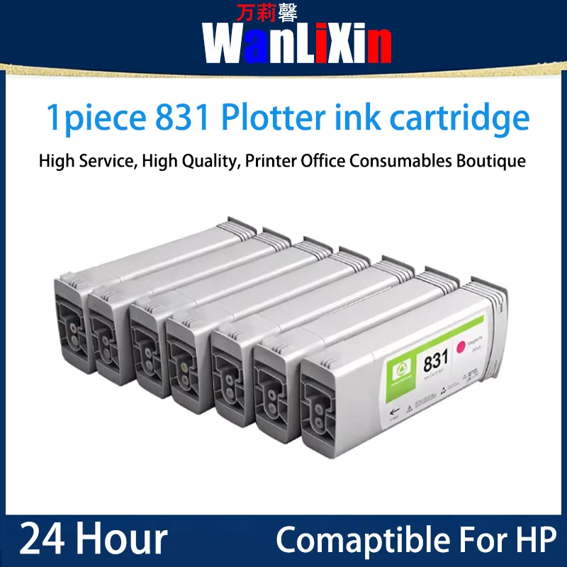 

1 шт. картридж с чернилами 775 мл 831, совместимый с плоттерами HP Latex 310, 315, 330, 335, 360, 365, 370, 375
